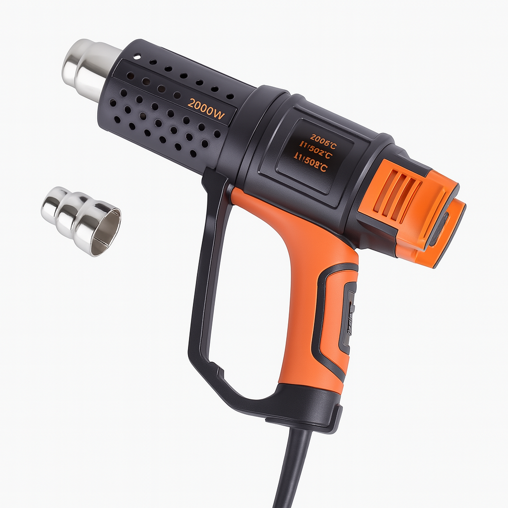 Строительный технический фен CJ-170 2000W 220V с 2 режимами нагрева и защитой от перегрева